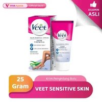 Veet Sensitive Skin Krim Penghilang Bulu (25 Gram)