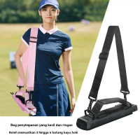 Beg Kelab Golf Luaran, Mudah Alih, Beg Kelab Pegang Tangan Mini, Beg Hijau Pukulan, Beg Kelab Silang