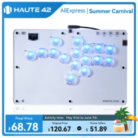 Haute42 Joystick Arcade Hitbox Controller Button Rim leverless Arcade Stick Controller For PC/ Ps4 / ps5/Steam Fightstick Arcade