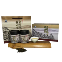 【和平農會】台灣茶王梨山茶-御品官茗端午節禮盒75gX2罐/盒(4兩. 附提袋)