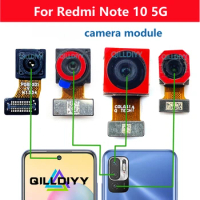 Rear Main Front Camera For Xiaomi Redmi Note 10 5G Note10 Back Camera Module Backside Facing Frontal Selfie Flex Cable