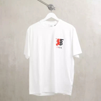 Burberry Kaos BURBERRY TB POCKET RED BLACK WHITE TSHIRT 100% ORIGINAL