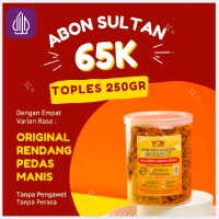 TOPLES 250gr SULTAN Abon Ayam Kampung  - Snack Food Cemilan Makanan Ringan Rasa Original Rendang Ped