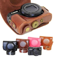 New Pu Leather Camera Case For Canon PowerShot G7 X Mark II Camera Bag Leather Case g7x3 Camera Case