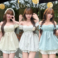 Mamildya.shopเสื้อแขนตุ๊กตา ลายดอกมินิ ใส่แล้วน่ารัก/L3-4 /NUSA-ย่นปาด คําแนะนําผลิตภัณฑ์ใหม่ของเดือ