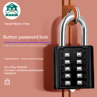 Password Lock Home Dormitory Security Padlock Small Backpack Storage Cabinet Bicycle Basket Luggage Anti-theft Mini Lock