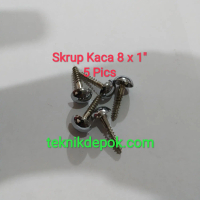 Sekrup Kaca 8 X 1 Inchi Sola Sekrup Kayu Tutup 5 Pics Wood Screws