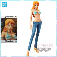Bandai Original Banpresto Anime One Piece Grandista Nero Nami PVC Action Figure Collectible Model Toys