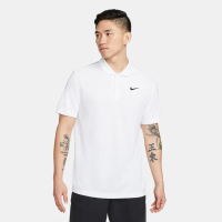 【NIKE 耐吉】短袖上衣 男 POLO衫 運動 AS M NKCT DF POLO SOLID 白 DH0858-100