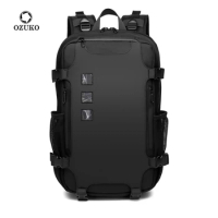 OZUKO Men Large capacity Backpacks 15.6 inch Laptop Backpack Outdoor Backpack Teenager Male Waterproof Travel Bag New Mochilas