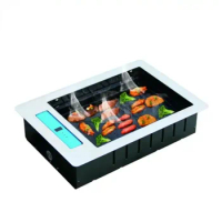 Outdoor table top electric Barbecue grill, smokeless embedded self-service barbecue oven