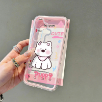 Cat Paw West Highland Cartoon Dual Color Airbag Case for Samsung /S22 /S24 UITRA /S23 /S23 FE 5G /S2
