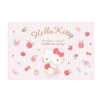 小禮堂 Hello Kitty 廚房防油貼紙 90x60cm (粉玫瑰款) 4711198-671236