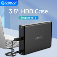 ORICO 3.5'' HDD Case SATA to USB 3.0 Adapter External Hard Drive Enclosure for PC Support 16TB for 2.5" 3.5" SSD Disk HDD Case