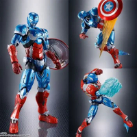 Original S.H.Figuarts Captain America TECH-ON AVENGERS In Stock Anime Action Collection Figures Model Toys
