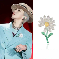เข็มกลัดดอกเดซี่น้อย, GD, หมุดเพชร Kpop, เครื่องประดับแฟชั่น, การออกแบบ G-dragon