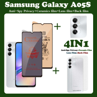 ฟิล์มกันรอย 4-in-1 สำหรับ Samsung Galaxy A05S กระจกนิรภัยป้องกันสายลับ ความเป็นส่วนตัว Samsung Galax