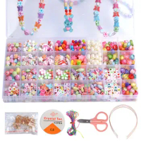 Acrylic Seed Beads Colorful Letter Beads DIY Bead for Bracelet Beads Birthday DIY Jewelry Making Bead Weaving Decoration