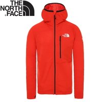 【The North Face 男 SUMMIT L2 POWER GRID LT連帽衫《紅》】3SQP/薄外套/連帽外/登山