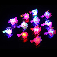 Kẹp Tóc Phát Sáng Cho Bé Gái, 12 Chiếc, Đèn LED, Nhanh Như Sét, Phụ Kiện, Kẹp Tóc Phát Sáng Mềm, Kẹp