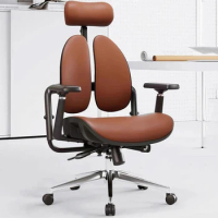 Luxurious Design Office Chair Leather Lumbar Support Computer Boss Office Chair Living Room Cadeira De Escritorio Furniture