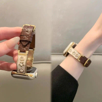 ใช้งานร่วมกับ Apple S11 S10 Watch Apple Watch 7 6 รุ่น สายรัดข้อมือสไตล์โลหะพร้อมสายหนังลูกวัว Ultra