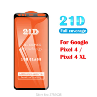 For Google Pixel 4 / Pixel4 XL 21D 9D Full Glue Cover Toughened Tempered Glass Film Screen Protector Guard