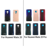 NEW back battery cover glass For Huawei Mate 20 Pro Housing Parts Replacement with Adhesive LOGO