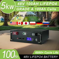New 48V 100ah LifePO4 battery Built-in BMS 5kWh CAN/RS485 Communication Protocol 48V 200ah 300ah 10kwh 15kwh Lithium Ion Battery