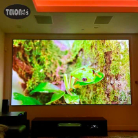 Home cinema ust alr screen 150inch wall mounted Fixed Frame PET Projection Screen for ultra short throw vava 4k projector