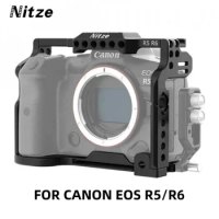 Nitze Camera Cage TP-R5R6 NATO Rail Arca Swiss Plate Design FOR CANON EOS R5/R6