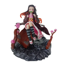 17cm Demon Slayer Nezuko Kamado Anime Figure Kimetsu No Yaiba PVC Action Figure Figurine Collectibl Model Doll Toy
