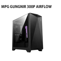 【最高折200+跨店點數22%回饋】MSI 微星 MPG GUNGNIR 300P AIRFLOW 電腦機殼