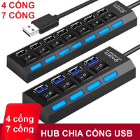 Bộ chia USB Hub Bộ chuyển đổi USB ON OFF đa năng cho máy tính xách tay PC USB Hub bộ chia có công tắ