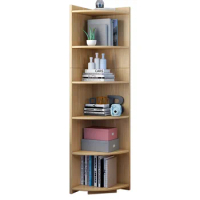 Simple Book Shelf: Creative Corner Children's Room Rack Multi-layer Storage Shelves for Organized Book Classification