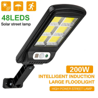 โคมไฟโซล่าเซล Solar Motion Sensor Light ตรวจจับความเคลื่อนไหว เปิด/ปิดไฟอัตโนมัติ ชาร์จไฟด้วยพลังงาน