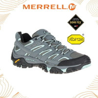 【MERRELL 美國 女 MOAB 2 GORE-TEX登山健行鞋《灰/淺藍》】ML06036/登山鞋/防水