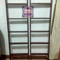BLANKET LADDER TANGGA DEKORASI RAK HANDUK RAK KERUDUNG JATI BELANDA Asli