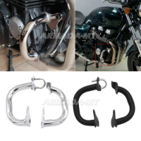 2Pcs Motorcycle Accessories CB 750 Crash Bar Engine Guard Front Bumper For Honda NIGHTHAWK CB750 Seven Fifty RC42 1992-2011