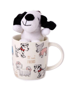 ชุดแก้วมัค Newbone 400 มล. พร้อมพวงกุญแจตุ๊กตา Puppy หลากสี