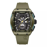 Alexandre Christie Jam Tangan Pria Alexandre Christie AC 6608 MC RGABA Chronograph Men Black Dial Gr