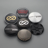 4pcs 68mm/62mm clip blank center cap enkei wheel covers work cap on wheel volk logo emblem sticker hub cap for rims