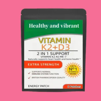 Vitamin K2 ( With D3 Patches 8 Week Supply, Contains Vitamin D &amp; K Complex Premium Non Gmo, Biotin &amp; Folic Acid