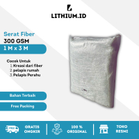 Serat Fiber 1 kg (1 M x 3 M) Fiberglass 300 GSM Matt 300 Serat Resin