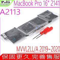 APPLE A2113 電池適用 蘋果 MacbookPro  A2141 2019年 2020年 16.1吋  MVVL2LL/A  EMC3347