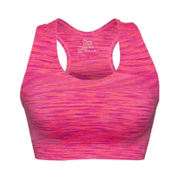 เสื้อชั้นในบีมี ไม่มีโครง Sport Bra  สีชมพูออกเเดง รุ่น MER004X2LP