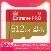 Memory Card Microsd 2TB 1TB 512GB 256GB U3 A2 High Speed Flash TF SD Card Flash Card For Smartphone For Samsung Xiaomi