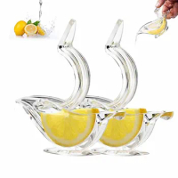 HOT SALE Manual Lemon Squeezer Kitchen Fruit Mini Manual Juicer Bird Shape Transparent Portable For Orange Kitchen Gadgets