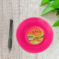 Piring plastik kecil 6\ cristal - lepek plastik kecil"