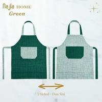NAJLA HOME - Apron Kids | Reversible Kids Apron | Celemek Anak | Celemek Masak | Apron Kitchen Art C